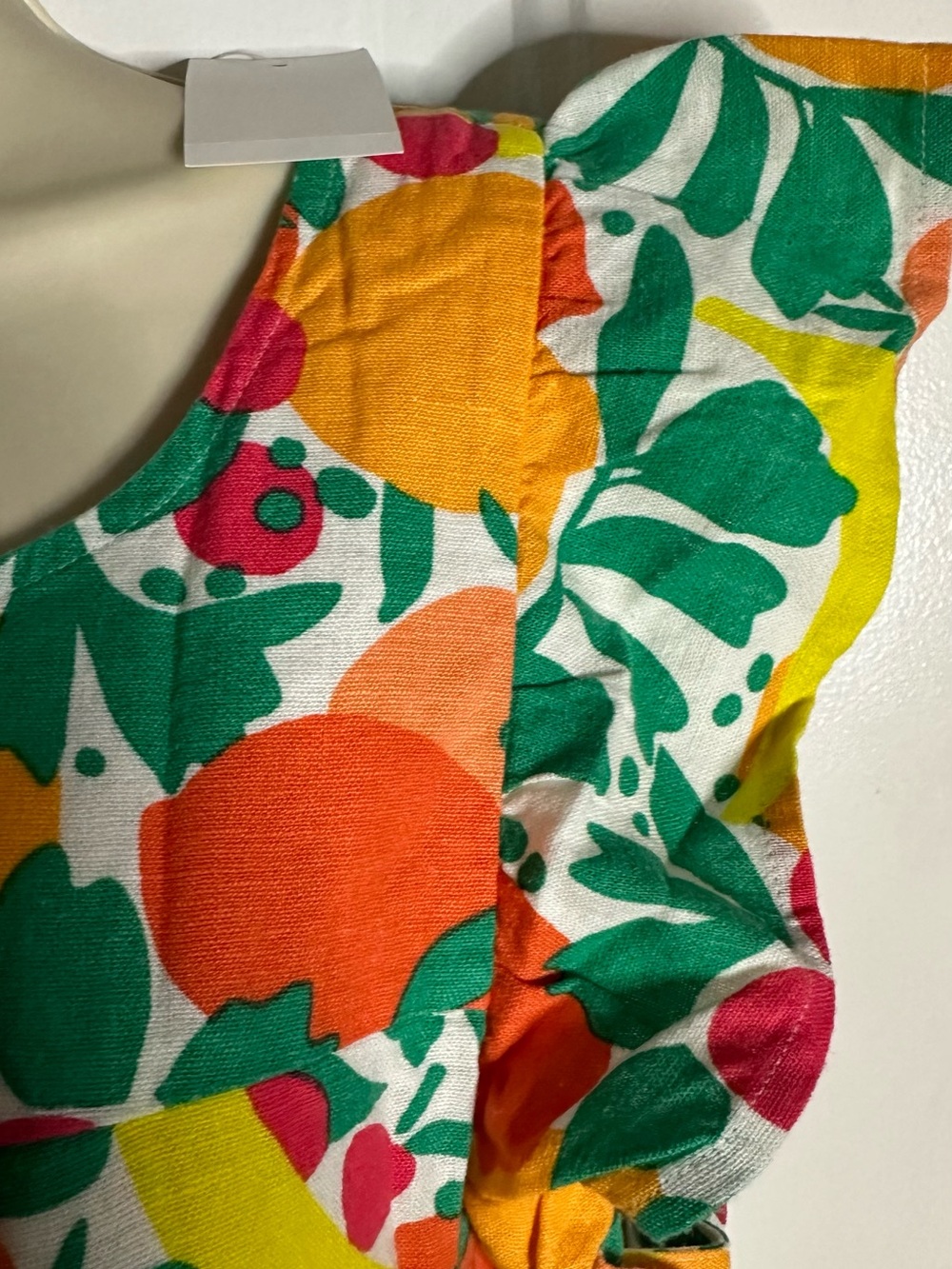 J.Crew Sleeveless Fruit-Print Sundress in Green, Yellow & Pink - Picture 4 of 8